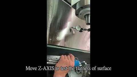 EQUIPTOP SURFACE GRINDER STEP. 1 CHECK THE TABLE FLATNESS