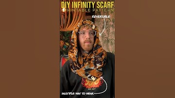 DIY Scarf Tutorial | Printable PDF Pattern #diy #sewing #scarf #tutorial