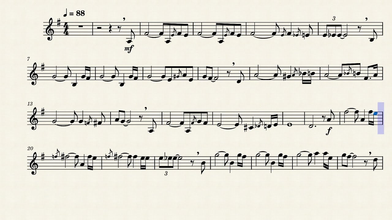 My Way Trumpet Solo YouTube