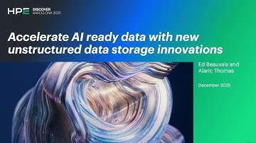 Accelerate AI-Ready Data with HPE Alletra Storage MP X10000