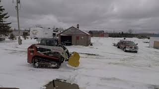 Clearing late March snow