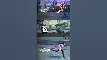 Honkai Star Rail vs ZZZ vs Genshin Impact | Running Animation