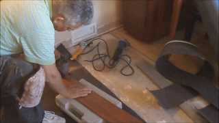 How To Install Laminate Flooring: Installing Between Rooms without a T-Molding Mryoucandoityourself