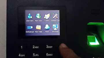 Setting mesin absensi dan daftar jari di Solution X105