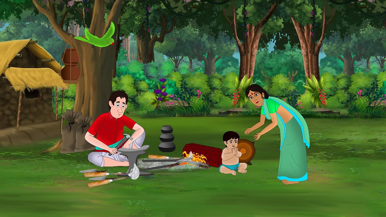 गरीब लोहार की भाग्य | Hindi Story | Hindi Kahaniya | Moral Stories | cartoon story