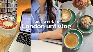 London uni vlog | last week of uni, lots of home brunches☕, coursework