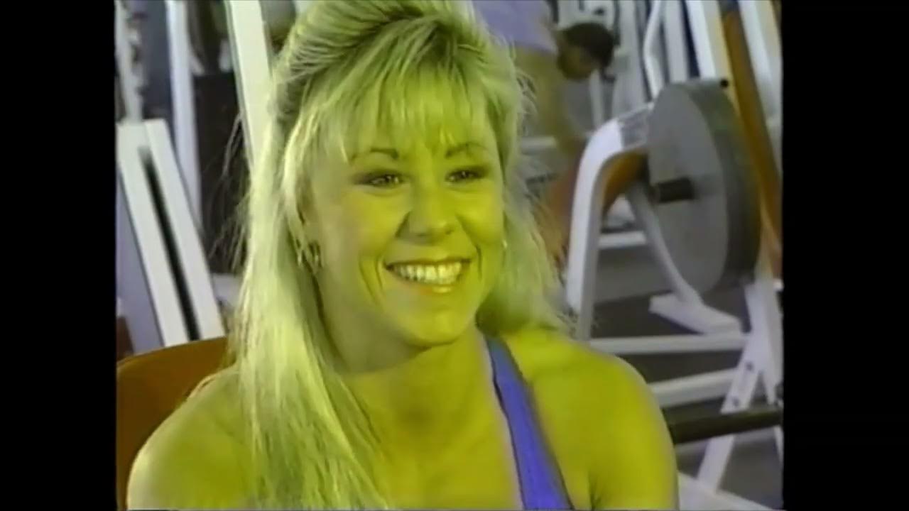 Pepper Ferry female bodybuilder FBB fitness star photo shoot behind the