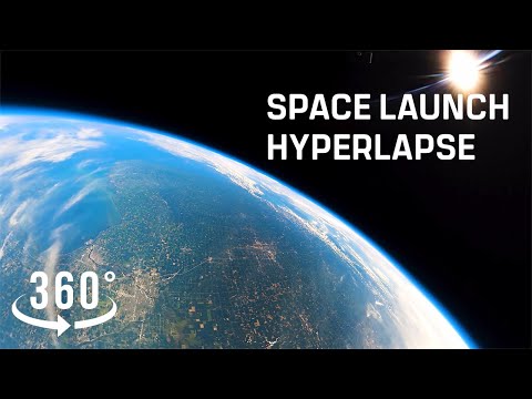 Hyperlapse from ground to space - 360 video