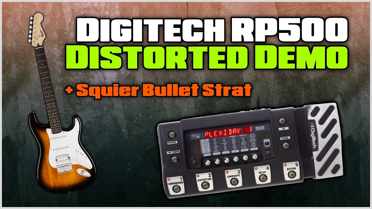 ギター DigiTech RP500 Digitech RP500 distorted demo | mike KidLazy - YouTube