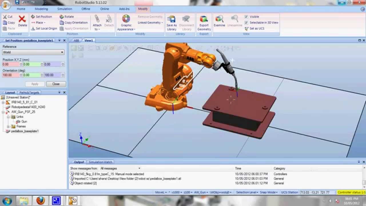 Comunista Reportero Bebé ABB robot studio for beginners - YouTube