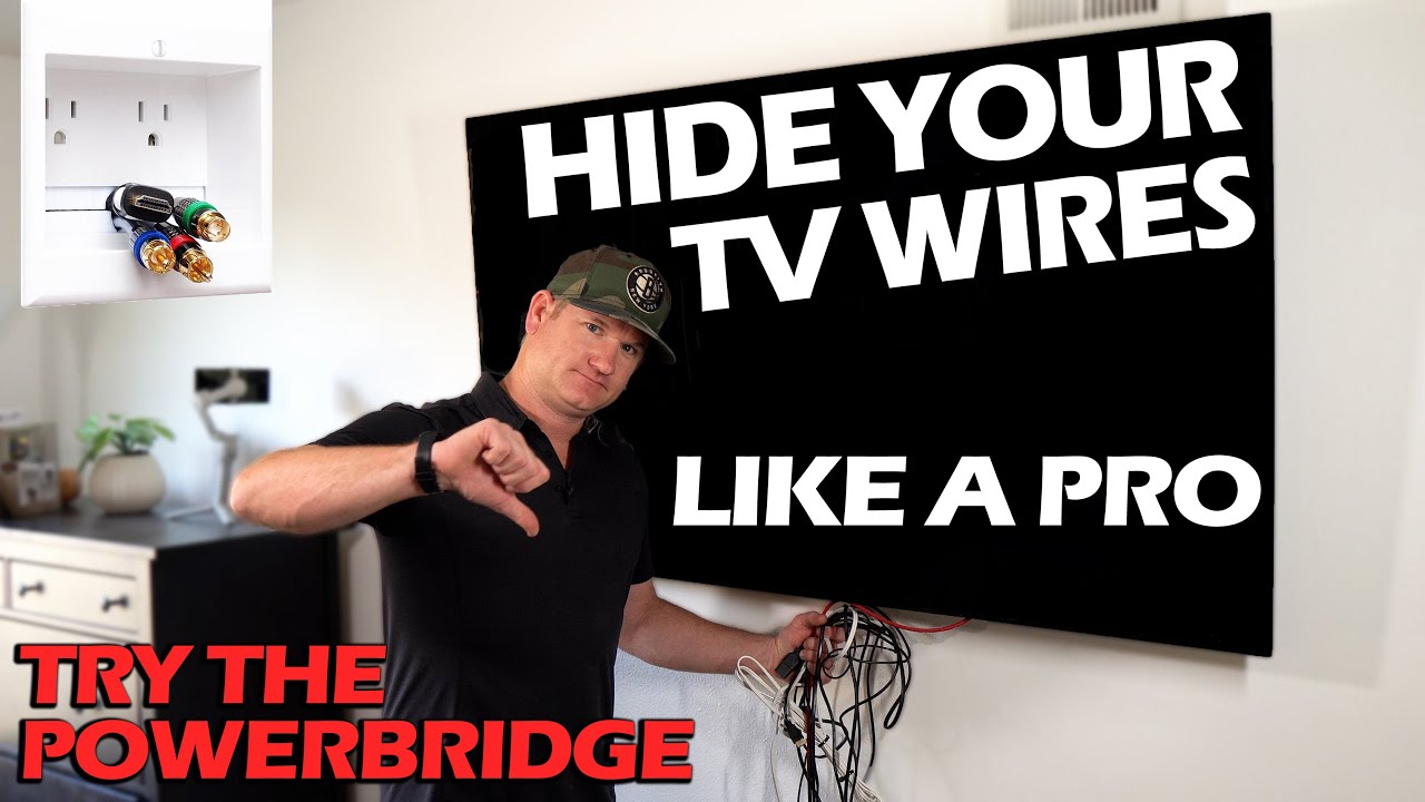 Amazing Cord Hider for Wall Mounted TV ~ PowerBridge