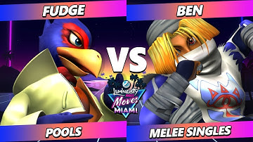 LMMM 2025 - Fudge (Falco) Vs. Ben (Sheik) Smash Melee - SSBM