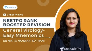 NEETPG Rank Booster Revision Series | General virology- Easy Mnemonics | Dr Nikita Nanwani