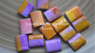 How to roll Square/Rectangle paper beads