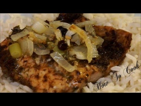 #Howtocook #OVEN #BAKED #JERK SALMON FISH IN ONION BUTTER SAUCE