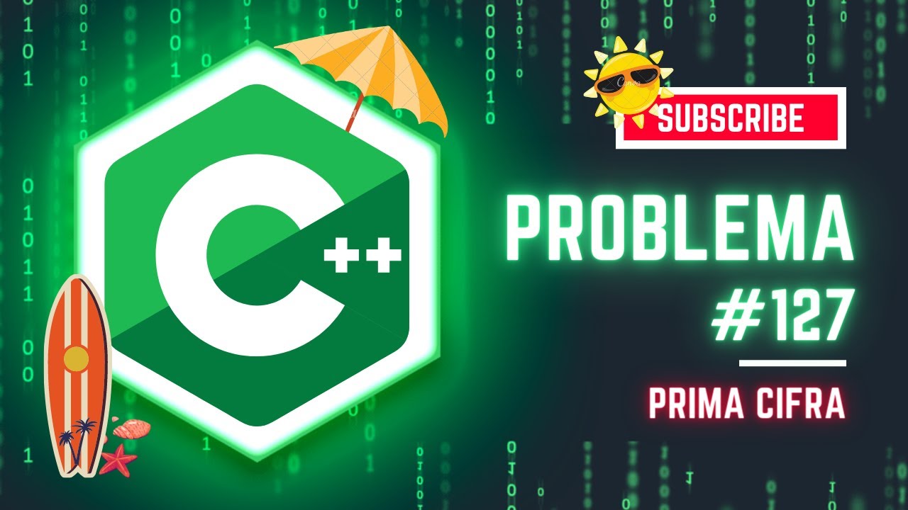 REZOLVARE Pbinfo [C++] || Problema 127 Prima cifra (Summer Edition ...