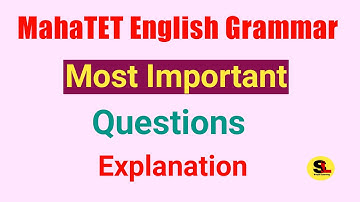 TET English Grammar Questions | English grammar