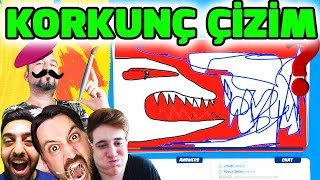 Gartic.io oynuyoruz. Ekiple birlikte oynamaktan çok keyif aldığımız...