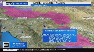 Storm brings winter weather to SoCal