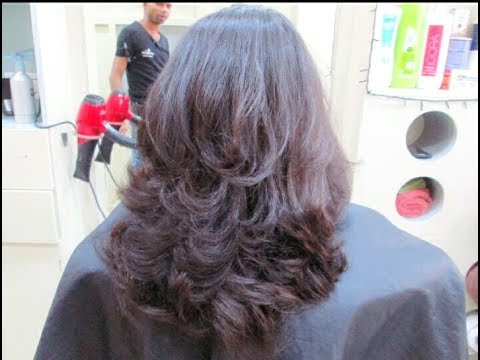 Step with layer hair cut - YouTube