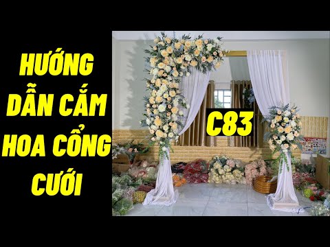 Hướng dẫn cắm hoa cổng cưới mẫu C83 đẹp và đơn giản | ABshop.com.vn 1272