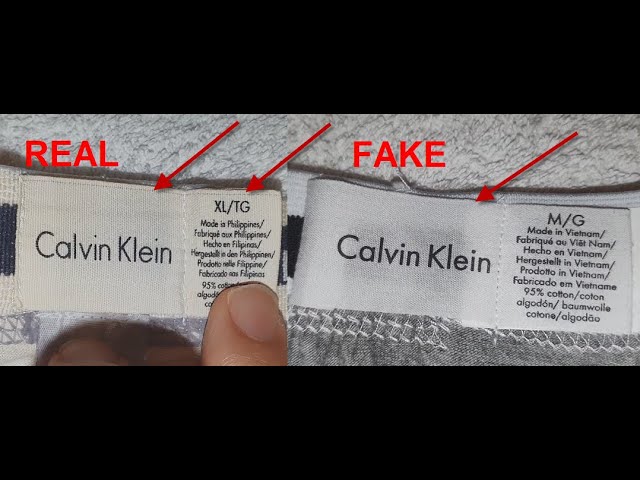 Real vs Fake Calvin Klein to spot counterfeit CK boxers - YouTube