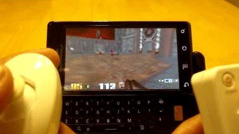Quake 3 port on Droid running froyo with wiimote and nun-chuck.