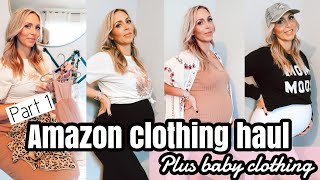 HUGE AMAZON CLOTHING HAUL 2020 | AFFORDABLE NON MATERNITY PREGNANCY STYLE AND BABY CLOTHING