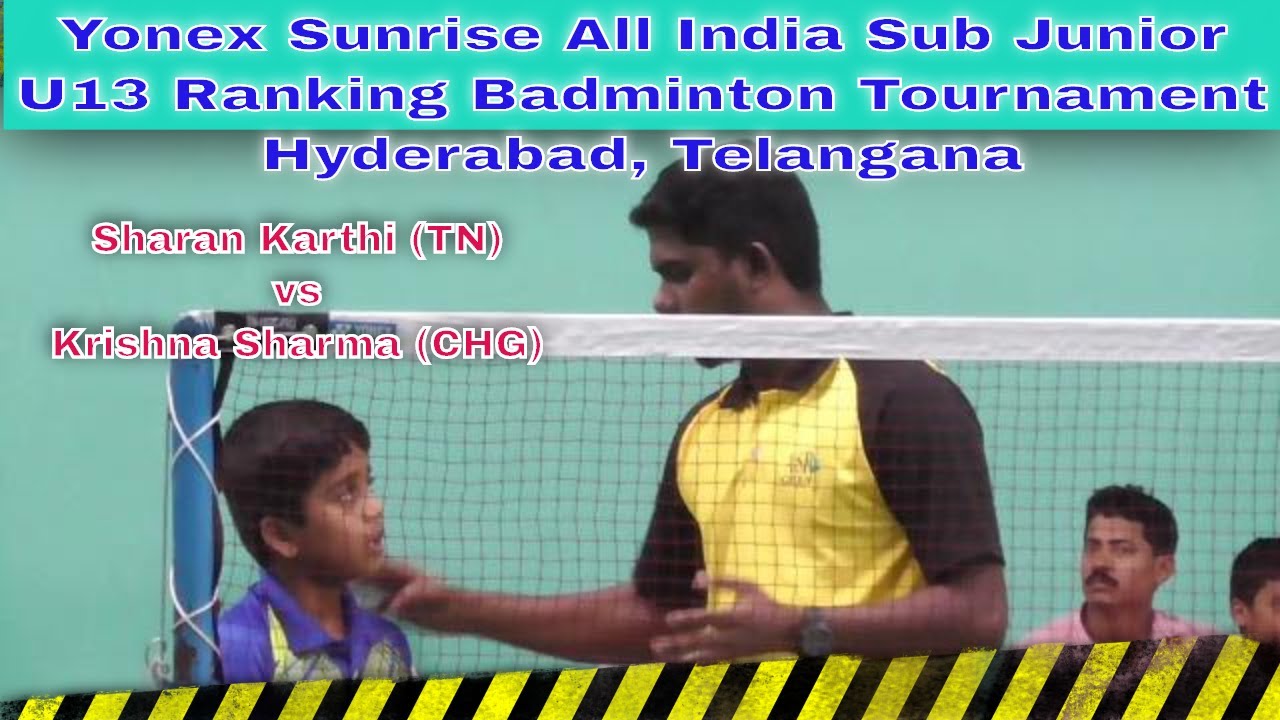 Yonex Sunrise All India Sub Junior U13 Ranking Badminton Tournament ...