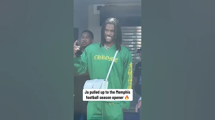Ja Morant is back to support Memphis 🔥 (via Memphis Football)