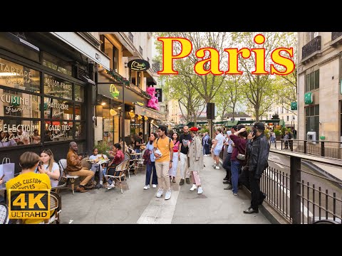 Paris, France🇫🇷 - Paris Walking Tour - April 2024 4K HDR 