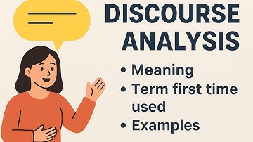 Discourse Analysis | Meaning, Origin & Simple Examples