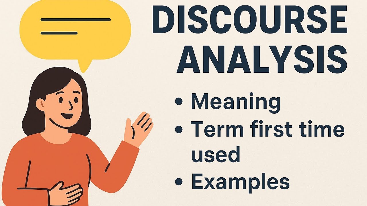 Discourse Analysis | Meaning, Origin & Simple Examples - YouTube
