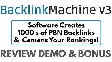 Backlink Machine v3 Review Demo Bonus - Creates 1000