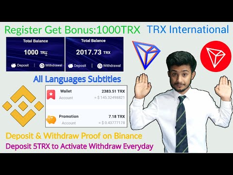 2022 TRON&rsquo;s Easiest Way To Make Money Online Mining Free Gift 1000TRX Reward High Yield High Return