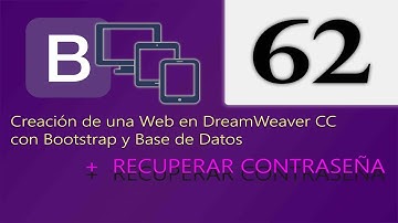 Cap 62 - Creación de una web en DreamWeaver CC con Bootstrap y Base de Datos