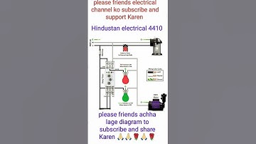 Wiring diagram with timer for engine control and indicator light#industrialelectrician #shortvideos