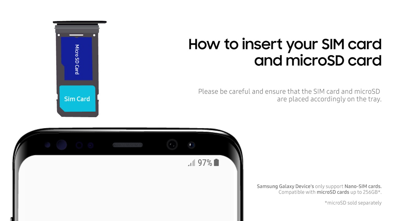 Galaxy Smartphone How To Insert Sim Card And Microsd Card Samsung Australia