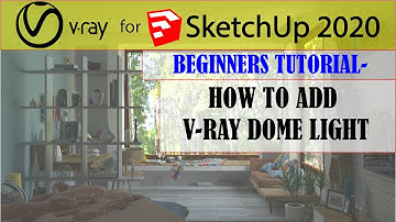 How to Add Dome Light with HDRI In V-ray Sketchup 2020-explained with example !!!