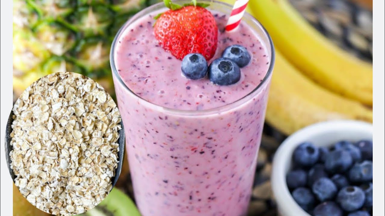 How to make fruit smoothie with Oatmeal YouTube