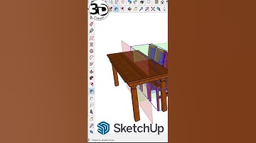 ESPELHANDO E DUPLICANDO OBJETOS AO MESMO TEMPO NO SKETCHUP  #sketchup #virar #shorts #short