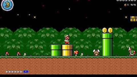 first mario series 1-1 by lincolnpepper / Mario Editor 1.4