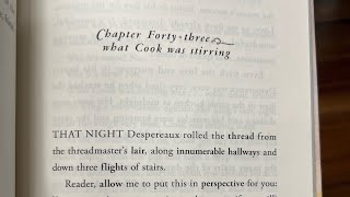 “Chapter 43 What Cook was Stirring” of the Tale of Despereaux by Kate DiCamillo