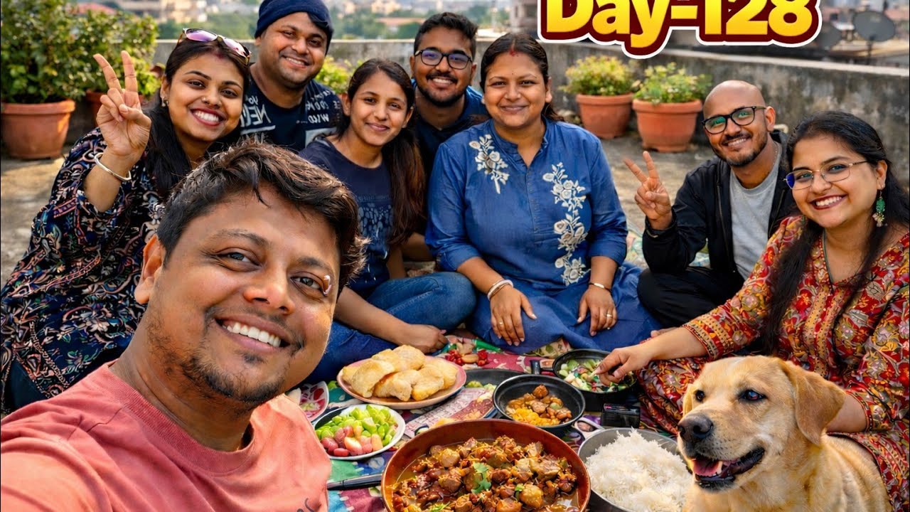 Day-128 | কলেজ বন্ধুদের সাথে পিকনিক 🧺 মটন কষা আর দারুণ দিন😋