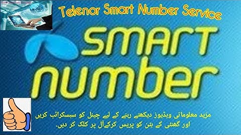Telenor Smart Number 2 numbers 1 Sim