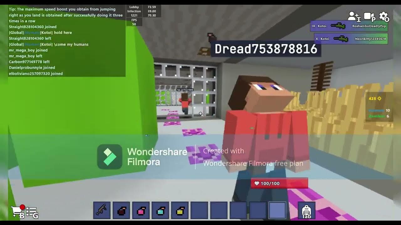 Bloxd io infection montage part 1 youtube
