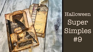 Halloween Super Simple #9: QUICK FLIPTHROUGH for a beautiful Edgar Allan Poe themed Junk Journal