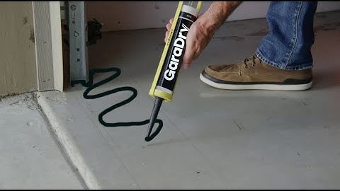 Installing a Garage Door Threshold - GaraDry