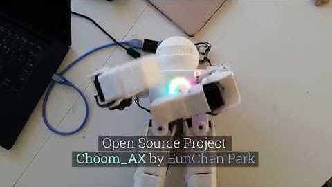 Dancing Humanoid Robot Project ChoomAX Teaser (Open Source / Python / Dynamixel / Robotis)
