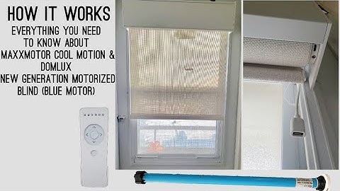How To Program Maxxmotor Cool Motion And Domlux New Generation Motorized Blind|Blue Motor